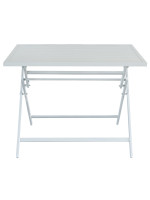 CAPRI 100x70 Klapptisch aus weißem oder anthrazitfarbenem Aluminium für Zuhause Bar Eisdiele