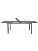BISA extendable from 160x95 to 240x95 in white or dove grey aluminium indoor and outdoor table