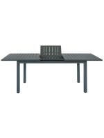 KAIASI Mesa de aluminio extensible de 160 a 210 o de 180 a 270 para interior y exterior.