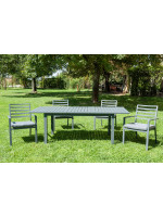 KAIASI table extensible de 160 à 210 ou de 180 à 270 en aluminium pour l'intérieur et l'extérieur