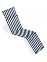 ANCORA 46x184 cushion for deck chairs with deckchair footrest with ruffles in fabric for outdoor use