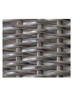 BELLAGIO EcksofaSet und Couchtisch aus Aluminium und synthetischem Korbgeflecht und abnehmbaren Kissen für Gartenterrassen