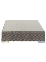 BELLAGIO EcksofaSet und Couchtisch aus Aluminium und synthetischem Korbgeflecht und abnehmbaren Kissen für Gartenterrassen
