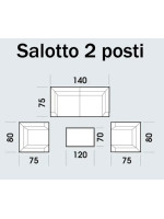 TUPANA set salotto in alluminio bianco e corda tortora e cuscini sabbia per esterno e per interno