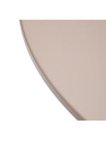 DALIS tavolo Ø 80 o Ø 120 cm in acciaio e piano in alluminio tortora design per esterno e interno