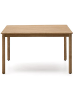 FLIRT tavolo 135x135 cm fisso in legno massello di acacia per interno e per esterno