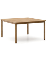 FLIRT table 135x135 cm in solid acacia wood with white finish