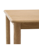 ANACLETO table 200x100 cm in solid acacia wood with white finish