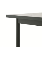 LABIA fester Tisch 182x91 aus grün verzinktem Stahl und Fliesenplatte für den Außen und Innenbereich