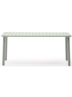 ANSTEL 180x90 in turquoise galvanized steel table for terrace garden