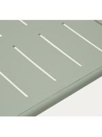 ANSTEL 180x90 mesa en acero galvanizado color turquesa para terraza jardin