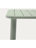 ANSTEL 180x90 mesa en acero galvanizado color turquesa para terraza jardin