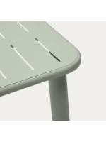 ANSTEL 180x90 mesa en acero galvanizado color turquesa para terraza jardin