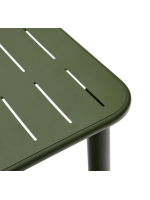 RENOR 180x90 in green galvanized steel table for terrace garden