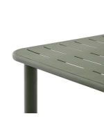 RENOR 180x90 in green galvanized steel table for terrace garden