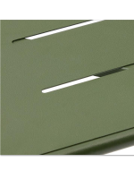 EGOR 70x70 tavolo in acciaio zincato verde per giardino terrazzo