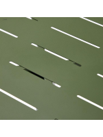 EGOR 70x70 table en acier galvanisé vert pour terrasse jardin