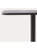 CUTON 70x70 in dark grey galvanized steel table for terrace garden