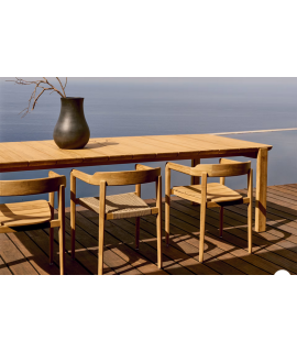 LICRA aus massivem Teakholz 220x102 oder 280x112 Tisch für draußen oder drinnen