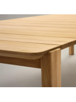 LICRA Mesa en madera maciza de teca 220x102 o 280x112 para exterior o interior