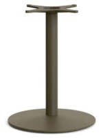 ABENCIA base h 72 cm Ø55 in green steel and square base for table for ice cream parlors bars restaurants chalets b&b