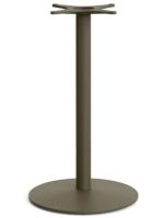 ELARG base h 96 cm Ø55 en acier peint en vert et base carrée pour table pour glaciers bars restaurants chalets b&b