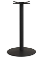 CANDOR base h 96 cm Ø55 in black painted steel and square base for table for ice cream parlors bars restaurants chalets b&b