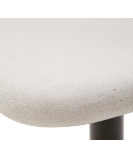 NITZEN 70x70 cm square white concrete top for ice cream shops bars restaurants premises