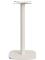 IORO 96cm high table with 70x70 concrete top and white painted metal base for bars ice cream parlors restaurants