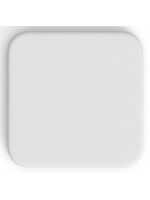 GOLP tavolo alto 96 cm con piano 70x70 in cemento bianco e base in metallo verniciato bianco per bar gelaterie ristoranti