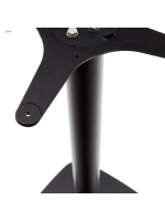 RUDO 96cm high table with Ø 70 white concrete top and black painted metal base for bars ice cream parlors restaurants