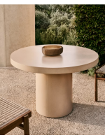 AFRA Ø 120 tavolo in cemento scelta colore resistente per giardini e terrazzi