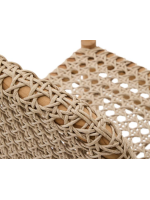 ADELIA sedia in legno massello di teck e corda per esterno giardino o terrazzo