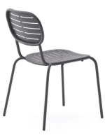 BRANCE Chaise en acier galvanisé au choix pour jardin ou terrasse