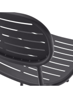 BRANCE Chaise en acier galvanisé au choix pour jardin ou terrasse