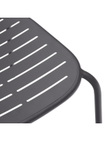 BRANCE Silla de acero galvanizado color a elegir para jardín o terraza