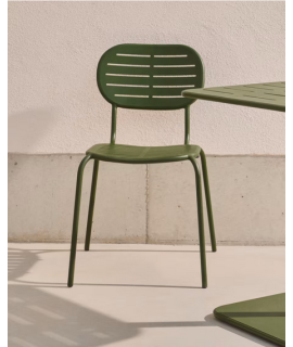 BRANCE Silla de acero galvanizado color a elegir para jardín o terraza