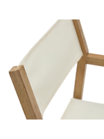 FACES Silla de director plegable con reposabrazos en madera maciza de acacia y tela color a elegir apta para uso exterior
