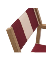 ARBY Silla de director plegable con reposabrazos en madera maciza de acacia y tela apta para uso exterior