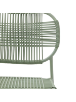 DINORI color choice in synthetic rope and galvanized steel stackable designer chair for home garden terrace furniture