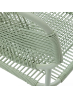 DINORI scelta colore in corda sintetica e acciaio zincato sedia impilabile di design per arredo casa giardino terrazzo