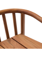 ARMONICA tabouret assise h 65 en bois de teck massif pour jardins extérieurs et terrasses