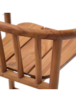ARMONICA tabouret assise h 65 en bois de teck massif pour jardins extérieurs et terrasses