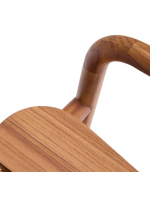 ARMONICA taburete asiento de h 65 de madera maciza de teca para jardines y terrazas al aire libre