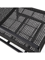 ENJOY Sillon en madera maciza de teca y cuerda negro para jardín exterior o terraza