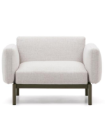 ARIO sillón en aluminio verde y cojines desenfundable lavable