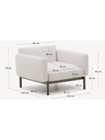 ARIO sillón en aluminio verde y cojines desenfundable lavable