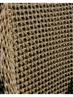 BETTY armchair in solid teak wood and synthetic rattan and removable cushion