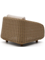 FLORIS Fauteuil in Synthetic Rattan and removable cushions for outdoor garden terraces house hotel chalet bar restaurants