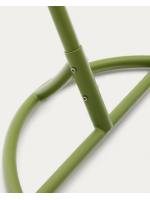 ARIA poltrona sospesa in rattan intrecciato con struttura in alluminio e cuscini inclusi per interno o esterno